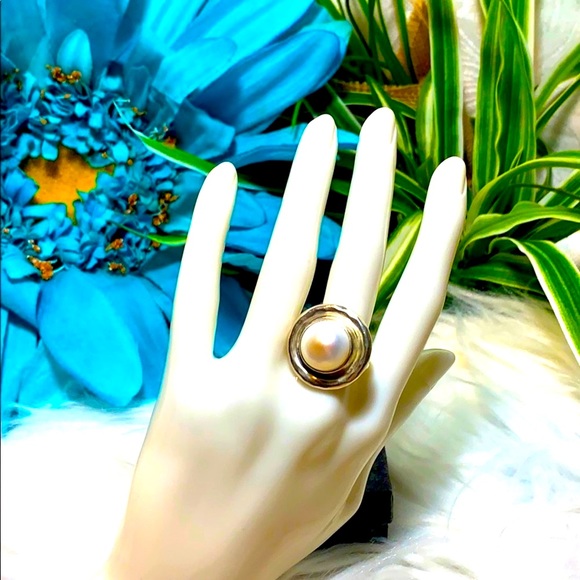 Silpada ring pearl 925 silver 6 wedding formals - Picture 9 of 10
